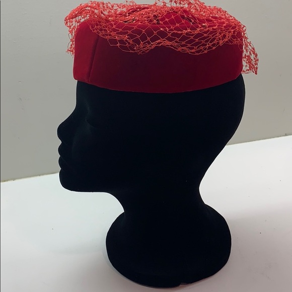 Velvet vintage box hat - Picture 4 of 5